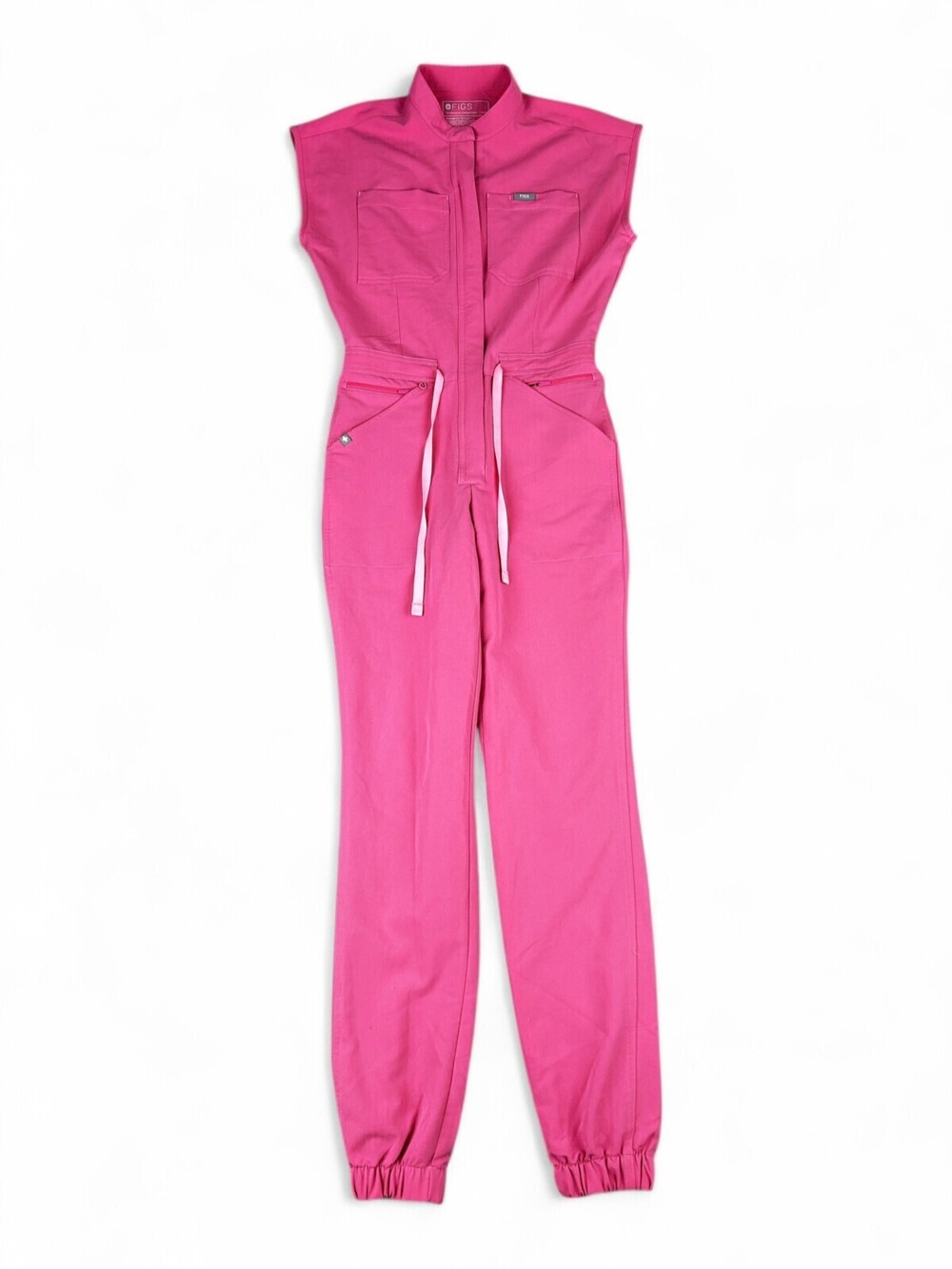 FIGS Women's XXS Pink Utility Jumpsuit | Scrub-Style Romper